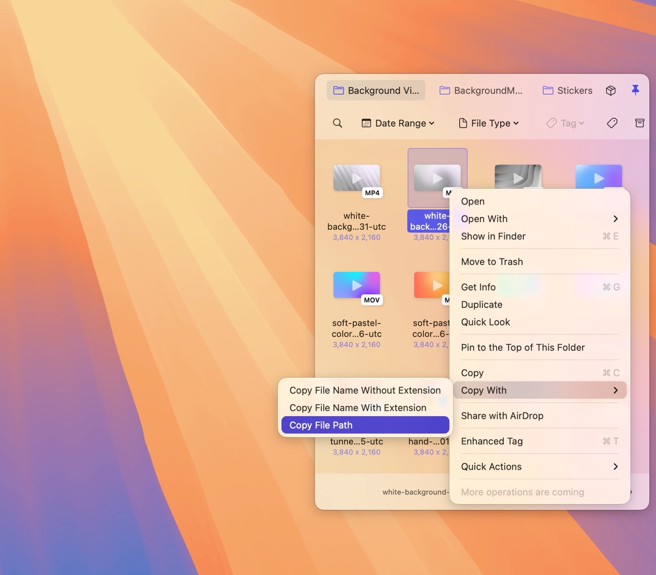 Dateiinfos schnell kopieren mit Folder Slice